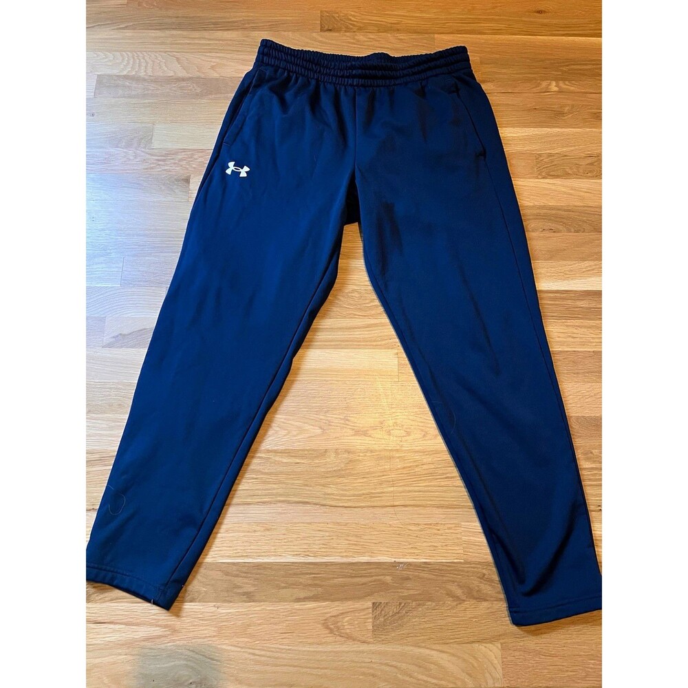 Under Armour Active Men's sweatpants navy Blue XL Polyester Loose Pull On